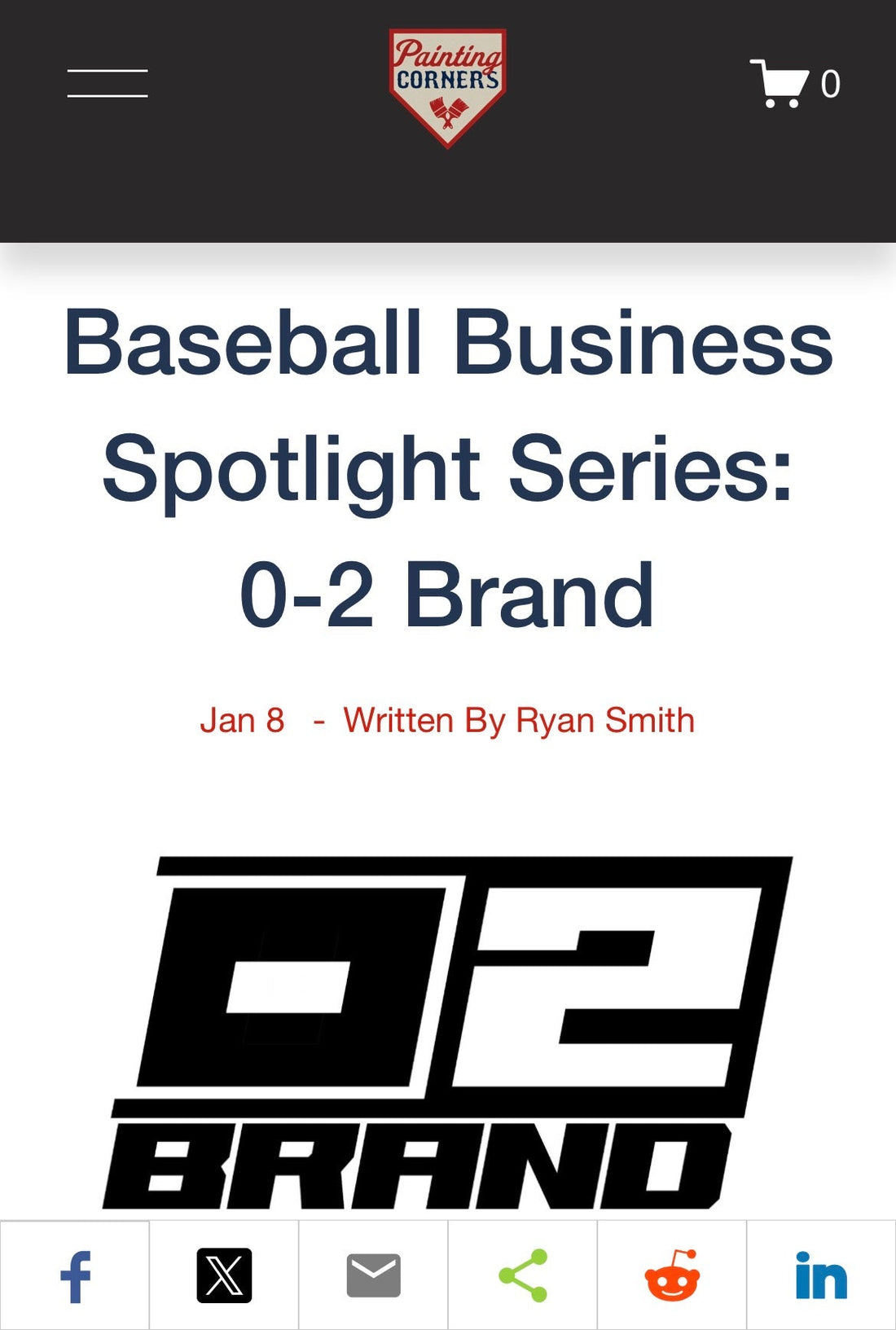 Baseball Business Spotlight - 0-2 BRAND