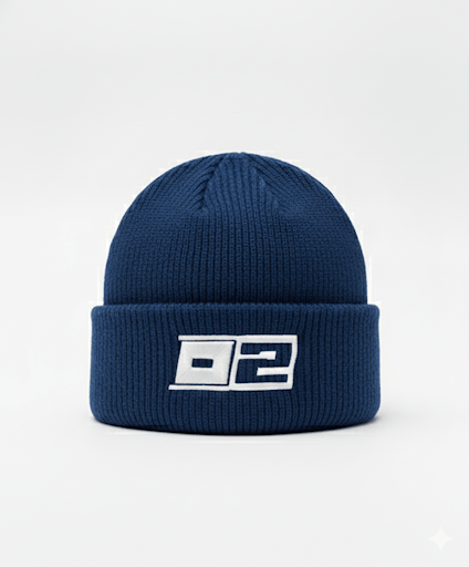 0 - 2 Brand™ 3D Puff Embroidered Badge Beanie – Premium Streetwear Knit Hat - 0 - 2 BRAND