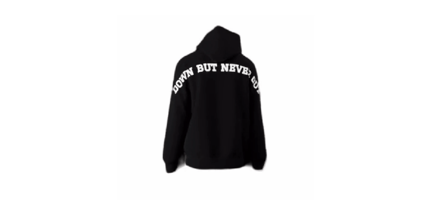 0 - 2 Brand™ The Down But Never Out Hoodie - 0 - 2 BRAND