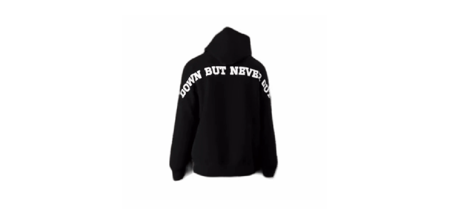 Down But Never Out 0-2 Brand Hoodie | $60